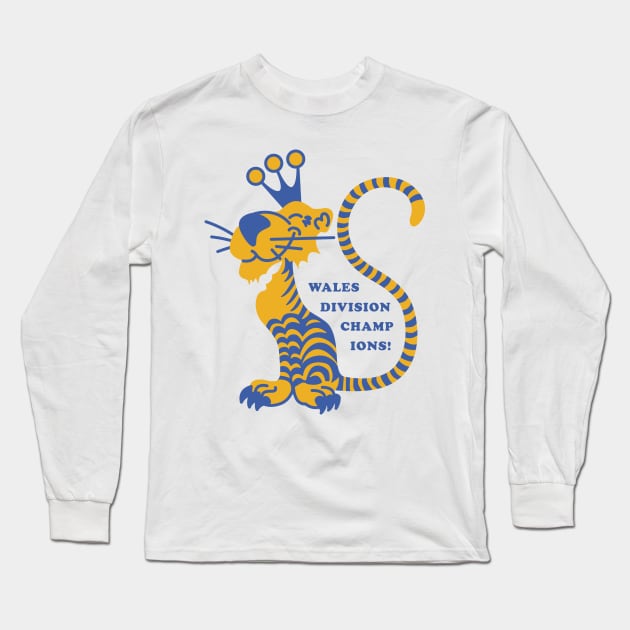 Buffalo Sabretooth Vintage Mascot Long Sleeve T-Shirt by Carl Cordes